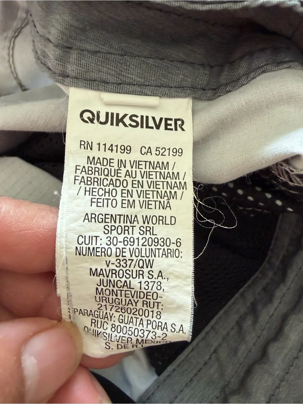 Quiksilver Board Shorts Mens 38 Gray Ombré Swim Trunks Quick Dry Pockets